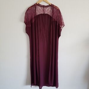 Smell the roses lace embroidered Duster